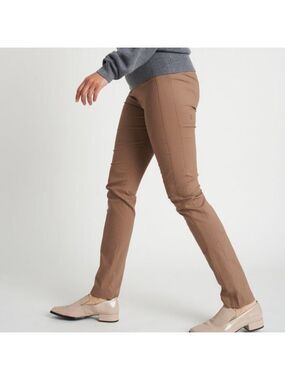 Kit and Ace Classic Pant Navigator Collection Khaki Size 6 Bark Brown